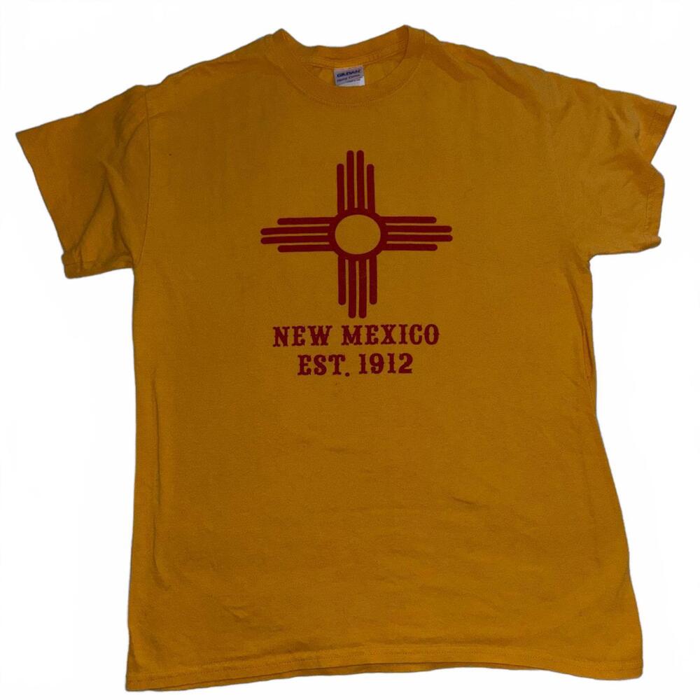 New Mexico yellow and red State Logo T-shirt